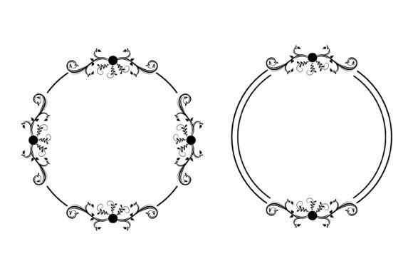 Download Cute Floral Frame Shape Design - Premium Bundle